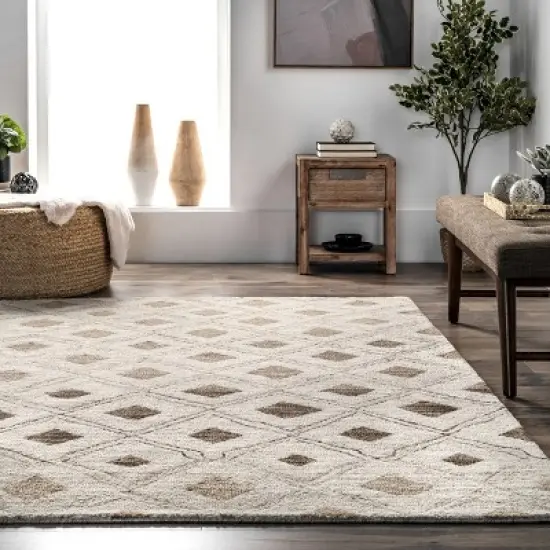 Arvin Olano x RugsUSA - Coco Trellis Wool Area Rug image {7}