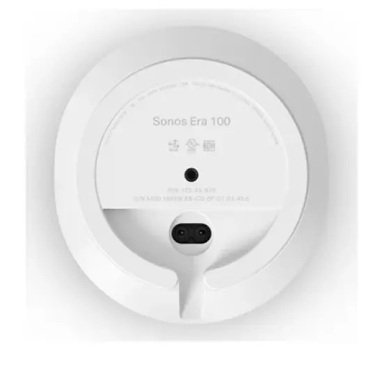 Sonos Era 100 Voice-Controlled Wireless Bluetooth Smart Speaker with Split Combo Cable Adapter with Ethernet and 3.5 mm Jack (Black) image {14}