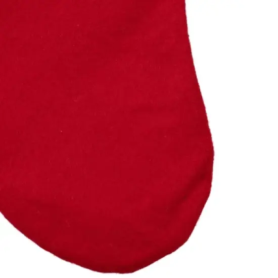 Northlight Santa and Snowman Christmas Stocking  - 19" - Red and White image {4}