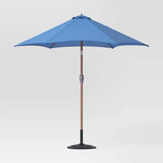 9'x9' Market Patio Umbrella - Light Wood Pole - Threshold&trade; image {16}