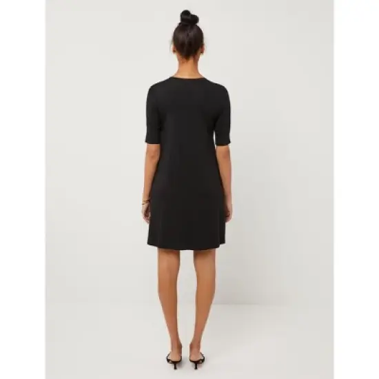 Luxe A-line Knit Maternity Dress | A Pea in the Pod image {2}