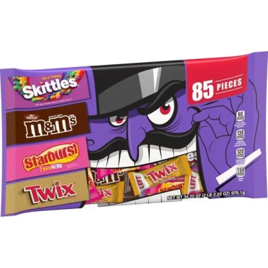 M&M's, Skittles, Starburst, Twix Halloween Candy Variety Pack - 34.22oz/85ct image {6}