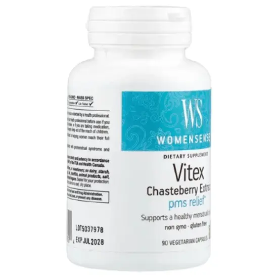 Natural Factors WomenSense&reg;, Vitex Chasteberry Extract, 80 mg, 90 Vegetarian Capsules image {3}