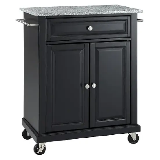 Solid Granite Top Portable Kitchen Cart/Island - Crosley image {6}