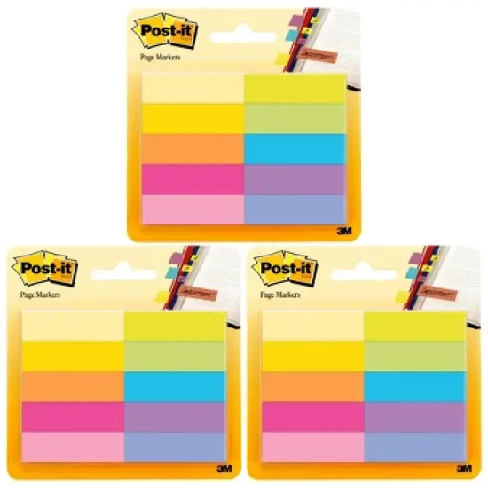Post-it&reg; Page Markers, 50 Sheets/Pad, 10 Pads/Pack, 3 Packs image {7}
