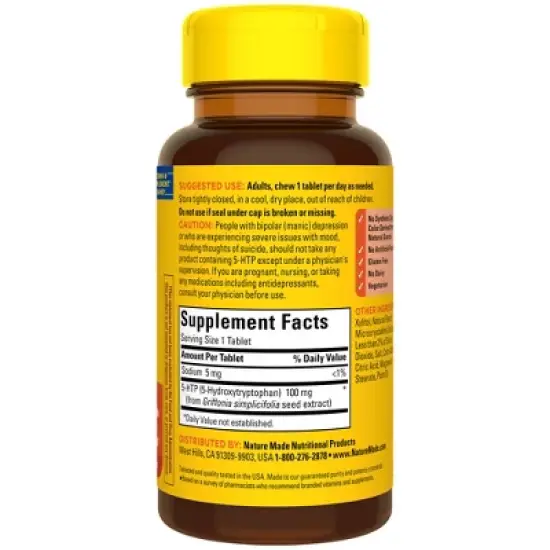 Nature Made 5-HTP Chewable Tablets - 30ct image {1}