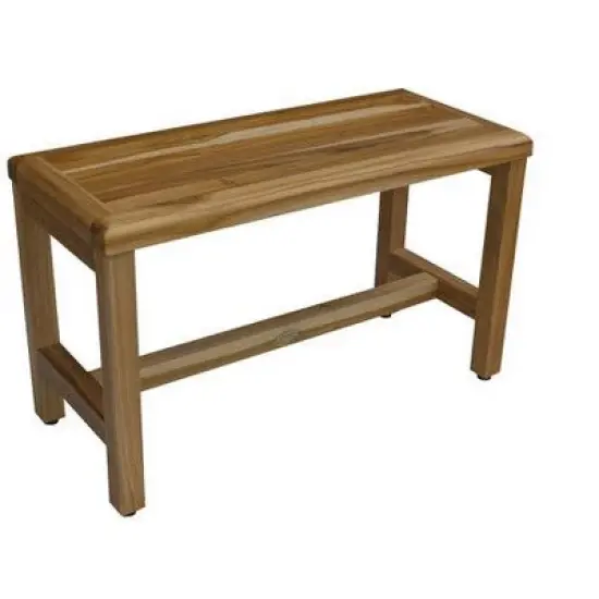 EcoDecors&reg; Eleganto&reg; 30" Teak Wood Shower Bench in EarthyTeak Finish image {10}
