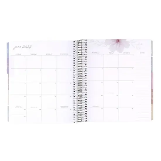 Erin Condren 2024 Planner 7"x9" Daily/Monthly Vertical Coiled Wildflowers image {4}