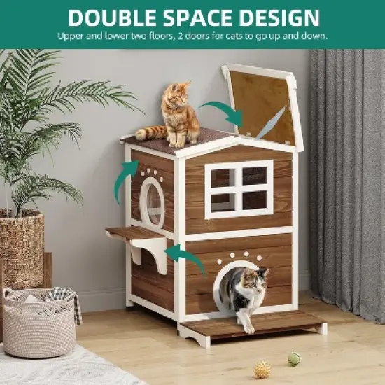 QuestaPack Outdoor Cat House Insulated, with All-Round Foam image {2}