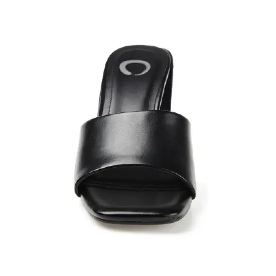 Journee Collection Womens Alisia Open Toe High Block Heel Pumps image {5}