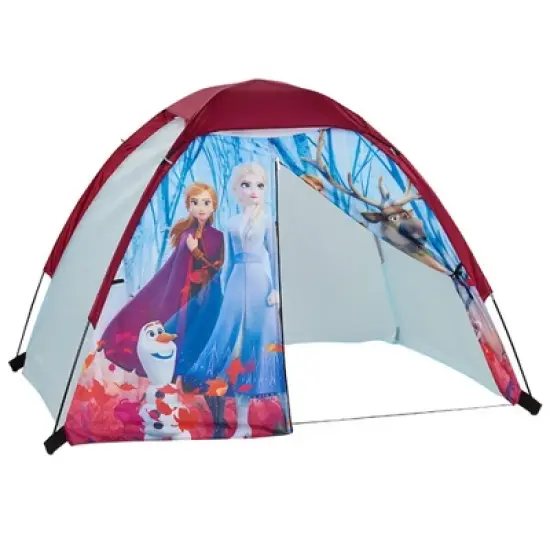 Exxel Outdoors Disney Fronzen 2 Kids 4 Piece Princess Camping Kit with Floorless Dome Tent, Youth Sized Sleeping Bag, Backpack, and LED Flashlight image {3}