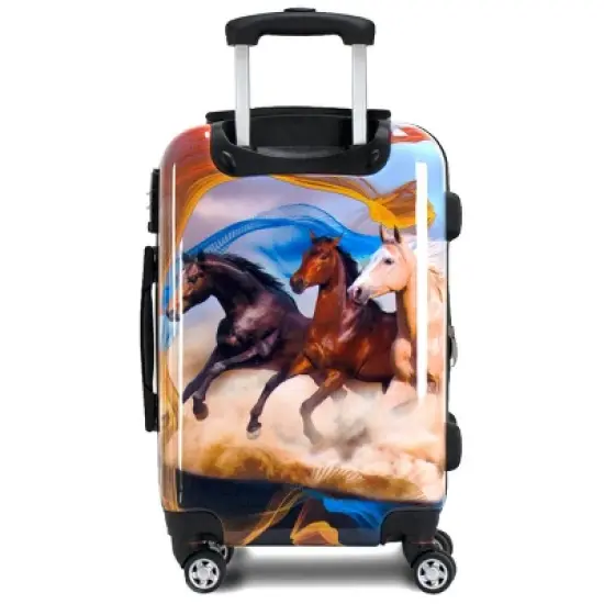 Chariot Printed Expandable Hardside Spinner Luggage Set image {4}