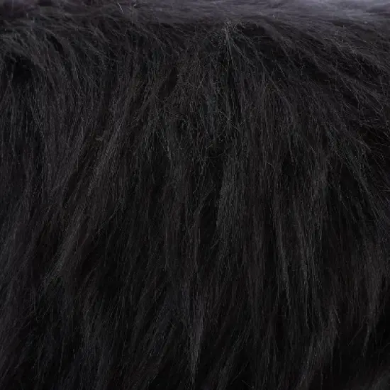 Faux Fur Foot Stool - Linon image {2}