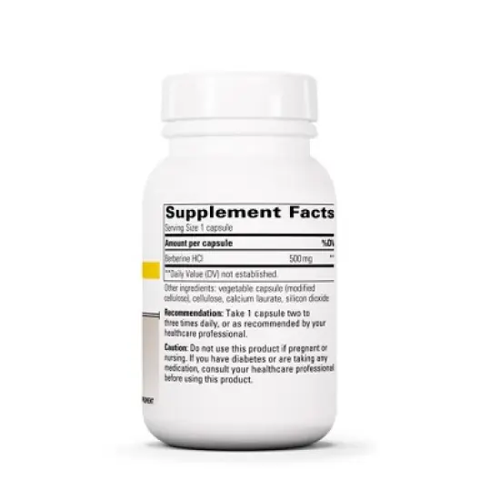 Integrative Therapeutics Berberine - Metabolism and Blood Sugar Support Supplement with HCL* - Gluten Free and Vegan - 60 500 mg Capsules image {1}