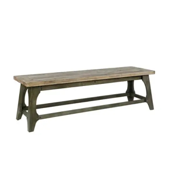 Oliver Dining Bench Gray image {3}