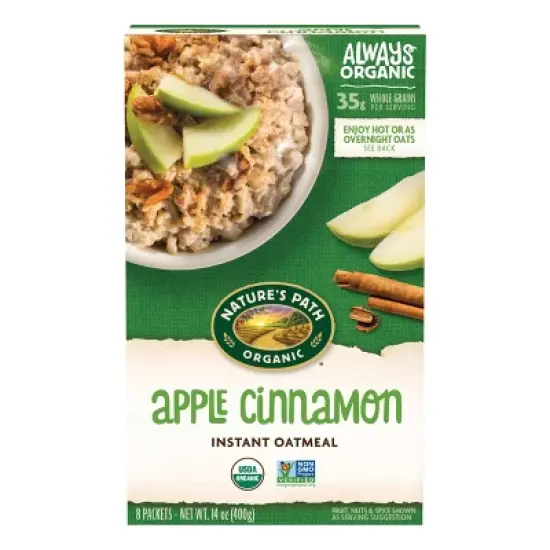 Nature's Path Organic Apple Cinnamon Oatmeal 6pk/84oz image {1}