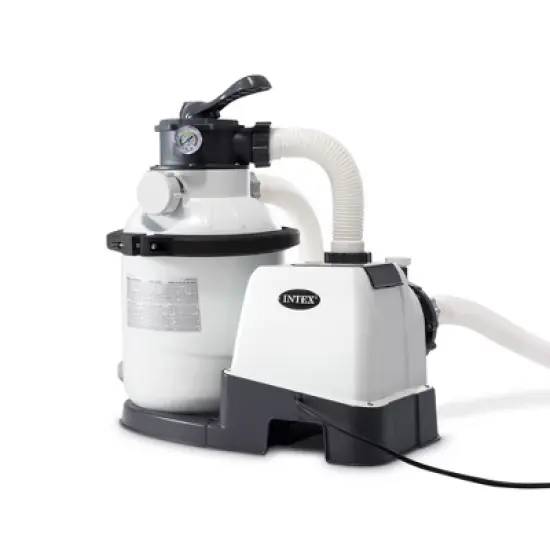 Intex Krystal Clear 1500 GPH Sand Filter Pump with Automatic Timer and 6 Function Control for 2800 to 8400 Gallon Above Ground Swimming Pools image {1}