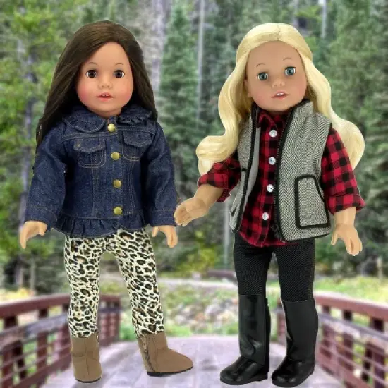 Sophia&rsquo;s Jean Jacket, Leggings, and Boots Set for 18" Dolls image {3}
