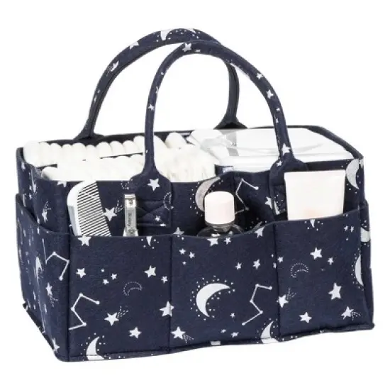 Sammy & Lou Printed Felt Storage Caddy - Stars image {3}
