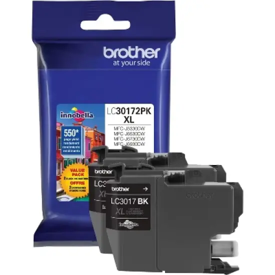 Brother LC3017 Original Ink Cartridge Value Pack - High Yield Black (LC30172PK) image {2}