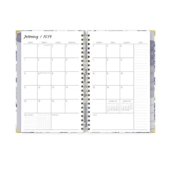 Ivory Paper Co 2024 Planner 8"x5" Weekly/Monthly Wirebound Mariposas image {5}