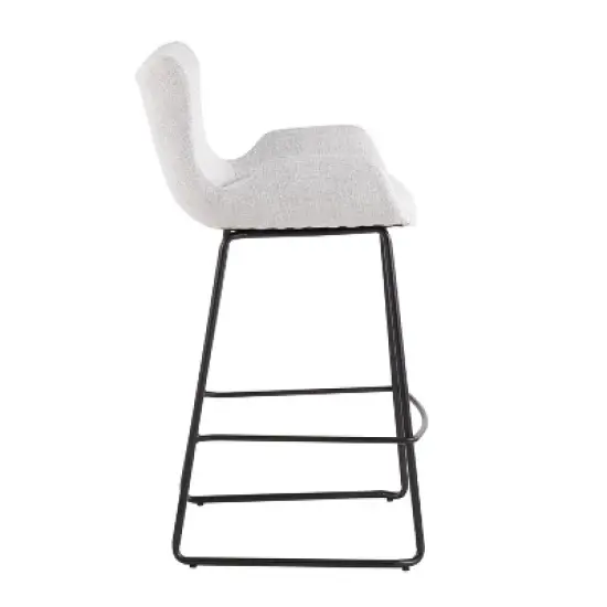 Set of 2 Tara Contemporary Counter Height Barstools - LumiSource image {2}