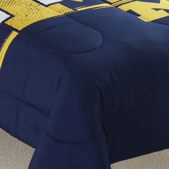Sweet Home Collection NCAA Michigan Wolverines Comforter & Pillow Sham Set image {2}
