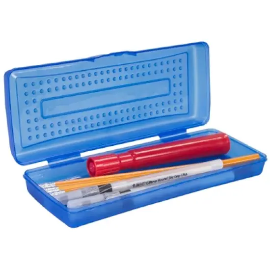 Storex Single Mini Pencil Storage Case, Assorted Colors, Pack of 12 image {2}