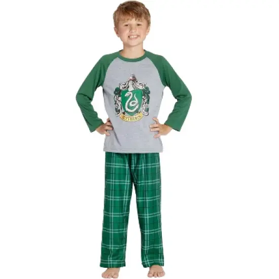 Harry Potter Boys' Raglan Shirt And Plaid Pajama Pants Set image {3}