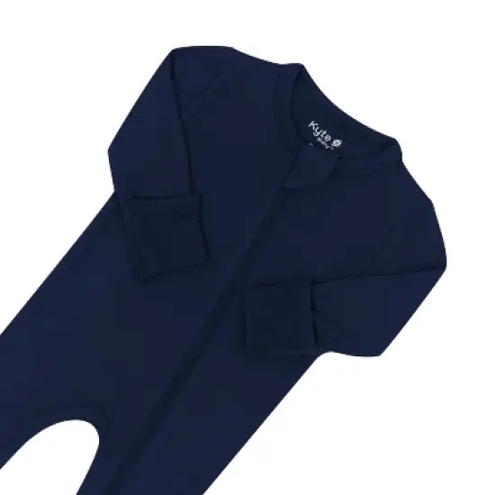 Kyte Baby Zippered Footie in Navy image {5}