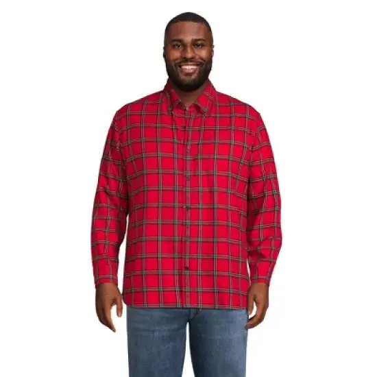 Lands' End Men's Traditional Fit Flagship Flannel Shirt image {19}
