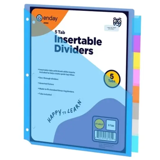 Enday Dividers with Pockets for 3 Ring Binder image {6}