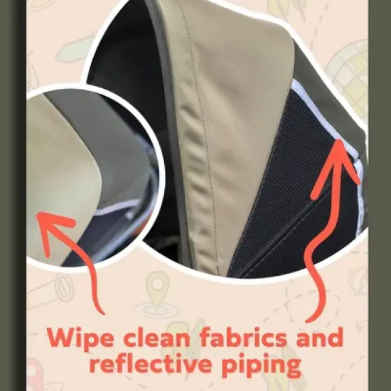 Gladly Family Anthem4 Wagon Stroller - Adventure Bundle Forest image {7}