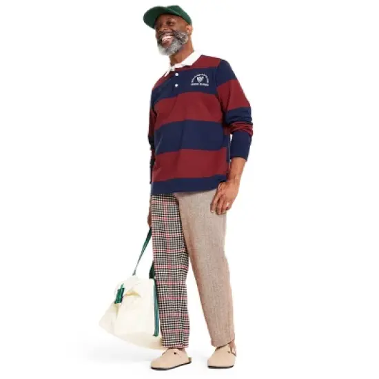 Men's Crest Logo Stripe Collared Long Sleeve Rugby Shirt - Rowing Blazers x Target image {2}