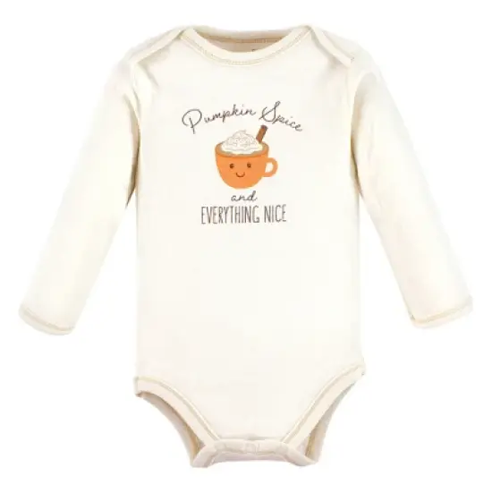 Touched by Nature Organic Cotton Long-Sleeve Bodysuits, Fall Food image {2}