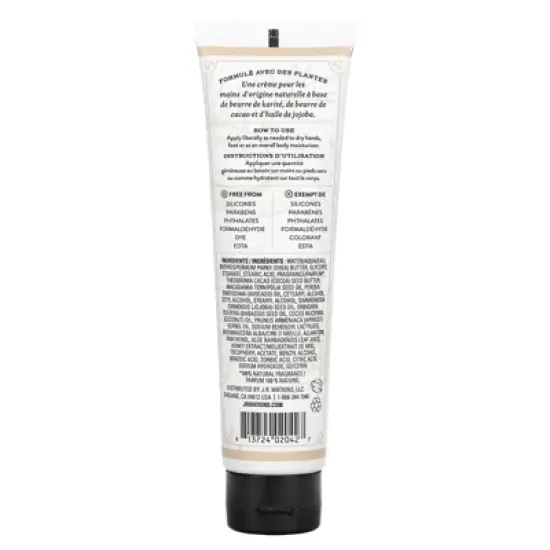 J R Watkins Hand Cream, Coconut & Honey, 3.3 oz (95 g) image {1}