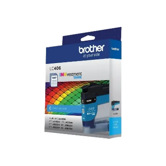 Brother INKvestment Tank LC406 Cyan Standard Yield Ink Cartridge Prints Up to 1 500 Pages (LC406CS) image {4}