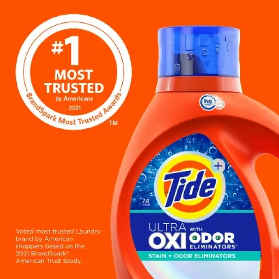 Tide Liquid Oxi + Odor Eliminator Laundry Detergent image {5}