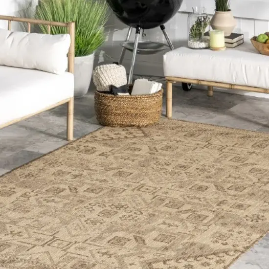 nuLOOM Toyah Southwestern Indoor/Outdoor Patio Area Rug image {8}