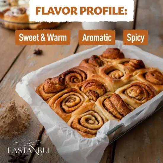 Eastanbul Cinnamon Powder, Ground Cinnamon Powder, AKA Canela en Polvo, 6.4oz image {2}