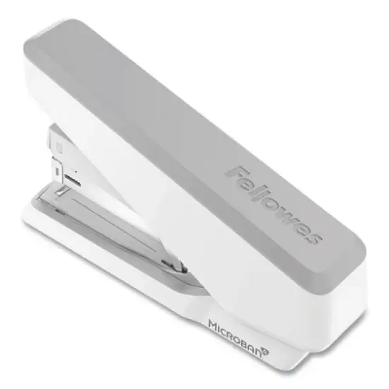 Fellowes LX870&trade; EasyPress&trade; Stapler, 40-Sheet Capacity, Gray/White image {2}