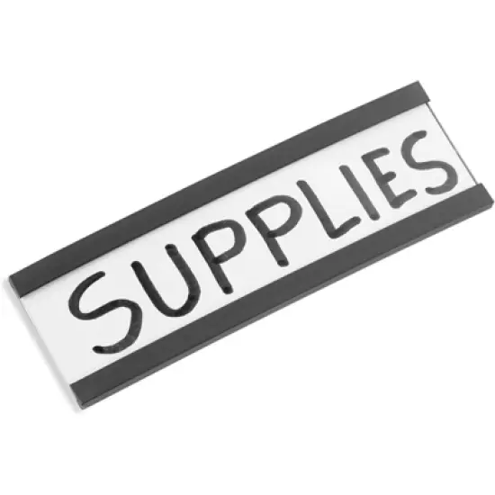 Bright Creations Set of 50 Magnetic Label Holders with Paper Inserts & Clear Protector Film for Shelf Bins, 1x3 inches image {3}