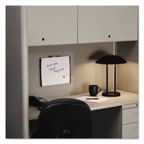 Quartet ARC Frame Cubicle Magnetic Dry Erase Board, 14 x 11, White Surface, Silver Aluminum Frame image {3}