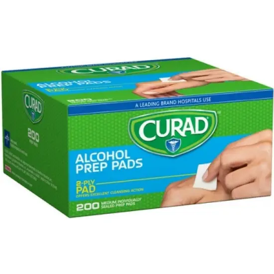 Curad Sterile Alcohol Prep Swab Pads, 200 Count image {3}