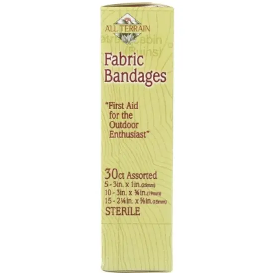 All Terrain Fabric Bandages Latex Free Flexible Protection Assorted Sizes - 30 ct image {2}