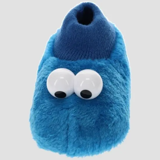 Toddler Sesame Street Cookie Monster Sock Slippers - Blue image {3}