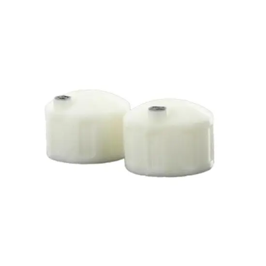 3D to Scale 1/64 2 Pack of 3D Printed White Plastic Bulk Fluid Tanks w/ Black Lids 64-325-WT image {1}