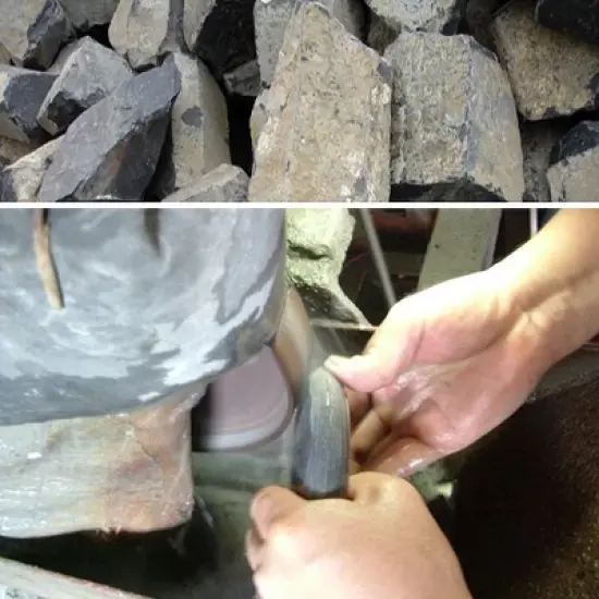 Royal Massage 12pc Medium Flat Basalt Hot Stone Set F image {2}