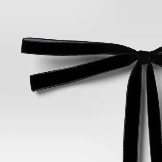 4ct Faux Velvet Fabric Christmas Decorative Bow - Wondershop&trade; image {2}