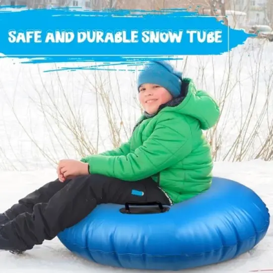 Slippery Racer AirRaid 48" Inflatable Snow Tube - Blue image {7}